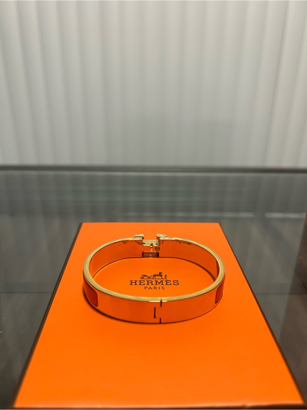 Hermes Orange And Gold Clic
H Bracelet - Picture 4 of 5